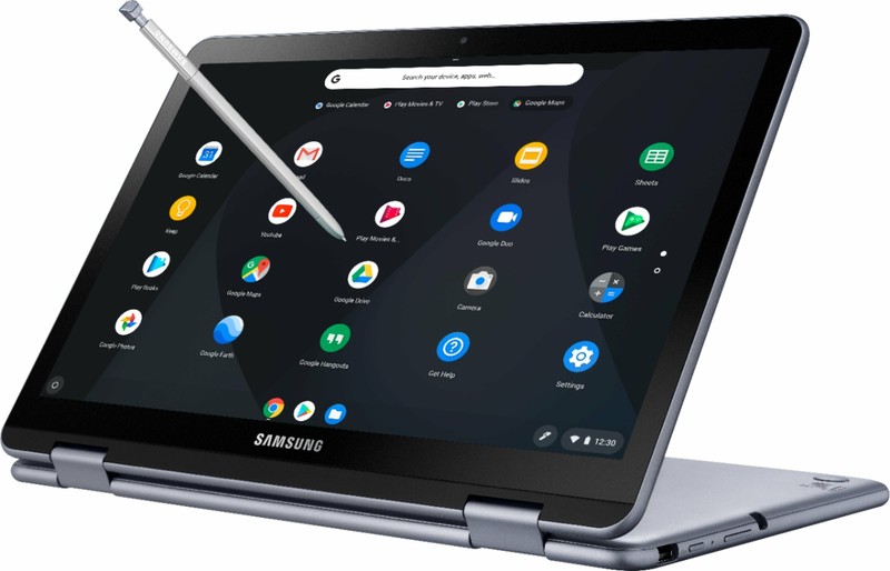 Samsung Plus 2-in-1 12.2" Touch-Screen Chromebook Intel Core m3 4GB Memory 64GB gallery