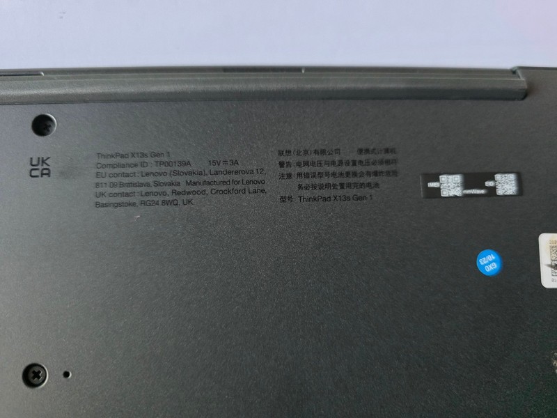 Original Black Lenovo ThinkPad X13s Gen 1 256GB 13.3" Windows 11 LAPTOP ONLY gallery