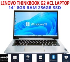 LENOVO THINKBOOK G2 ACL 14″ LAPTOP AMD RYZEN 5 4500U 2.30GHz 8GB RAM 256GB SSD