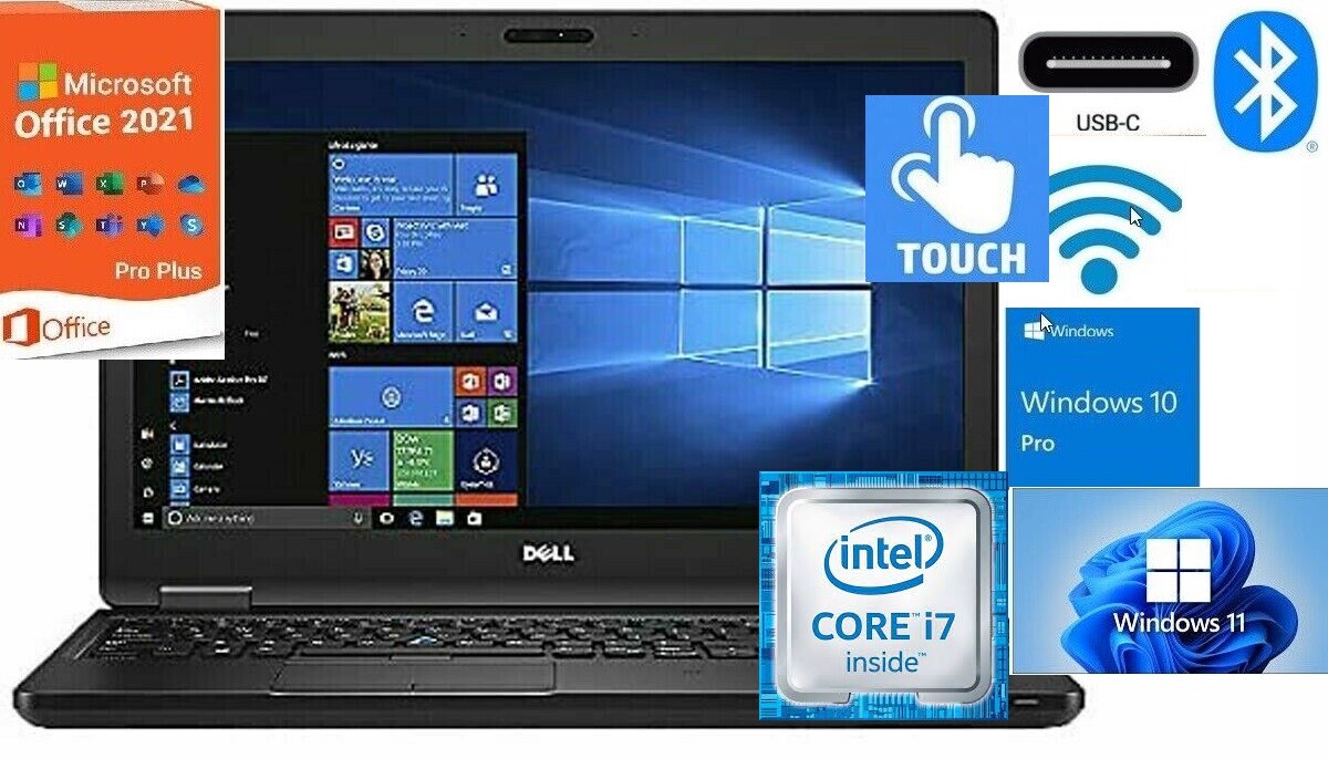 Dell Latitude 5590 Core i7 Touch 8GB 16GB 32GB 64G RAM 500GB 1TB 2TB SSHD Win10P gallery
