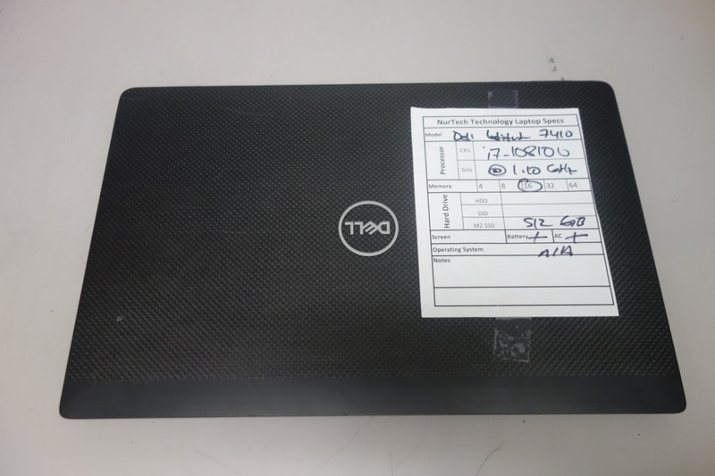 Dell Latitude 7410 14" i7-10810U 1.1GHz 16GB/512GB m2 SSD Laptop +AC [NO OS] gallery