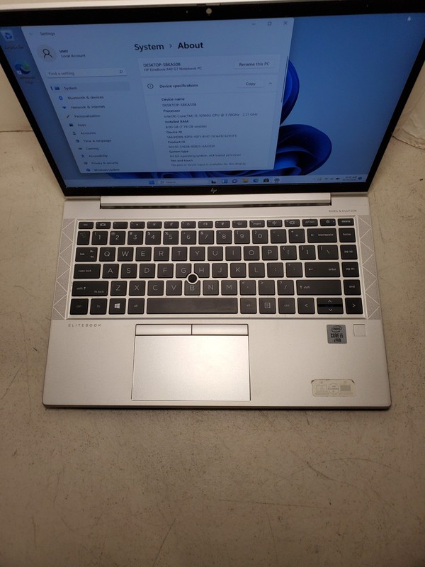 HP EliteBook 840 G7 14" Laptop Core i5-10310u 8GB RAM 256GB SSD Win11 #69 gallery