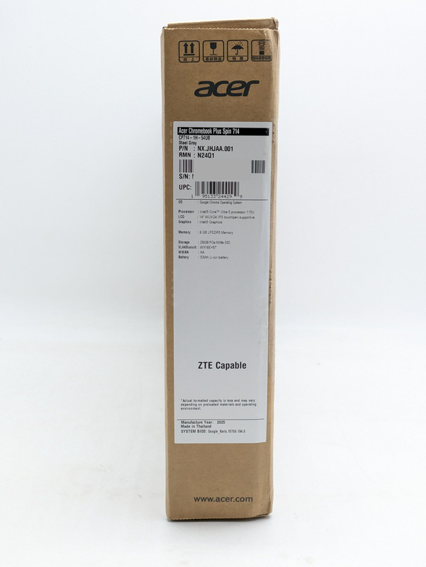 Acer Chromebook Plus Spin 714 14" Ultra 5 115U 8GB DDR5 256GB SSD Chrome OS gallery