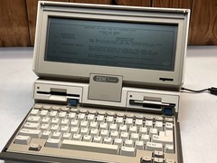 1986 IBM 5140 PC Convertible Portable Laptop with Power Supply