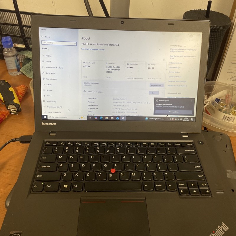 Lenovo Thinkpad T440 Intel Core I3-4030U 4 GB RAM 256 SSD gallery