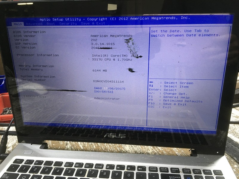 Asus S550CA-DS51T Intel i5-3317U 1.7GHz 6 GB NO HDD No Batt READ gallery