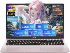 NIMO 15.6″ Light-Gaming-Laptop 8 Cores AMD Ryzen 7 Pro 6850U 32GB LPDDR5 RAM 1TB