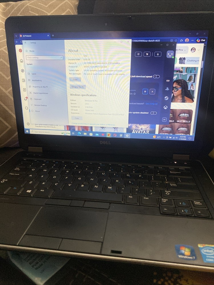 Dell Latitude 14in 256GB SSD Intel Core i5 4th Gen 2.6GHz, 8GB RAM Laptop Silver