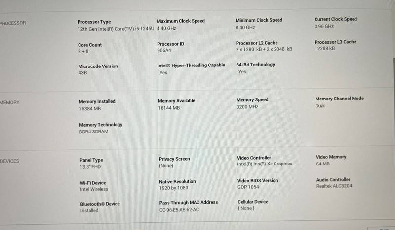 Dell Latitude 7330 14" FHD 10th Core i5-1245U 16GB RAM 512GB NVMe Win-11 Pro gallery