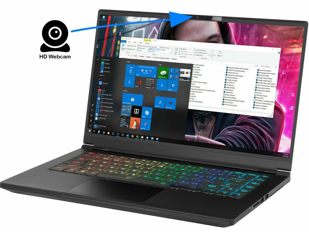 Intel Whitebook 15.6" 144Hz FHD i7-9750H 16GB 500GB SSD RTX 2070 Gaming Laptop