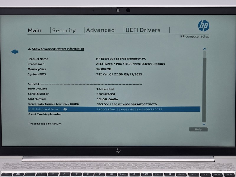 HP EliteBook 855 G8 15" FHD Touch RYZEN 7 PRO 5850U 512GB 16GB W11P IRCam gallery