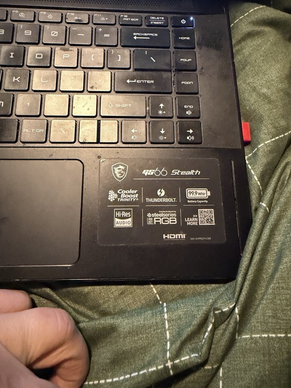 MSI GS66 Stealth 15.6" i7 RTX 3060 16GB 1TB SSD FHD Windows 11 RGB gallery