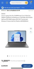 Lenovo Slim Pro 9 16IRP8 (1TB SSD, 16’’, Intel Core i9 13th Gen, RTX 4060, 32GB)