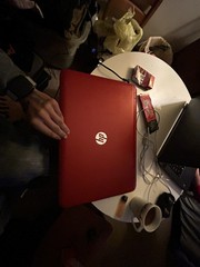 Red Pavilion HP laptop 17 1/2 inches