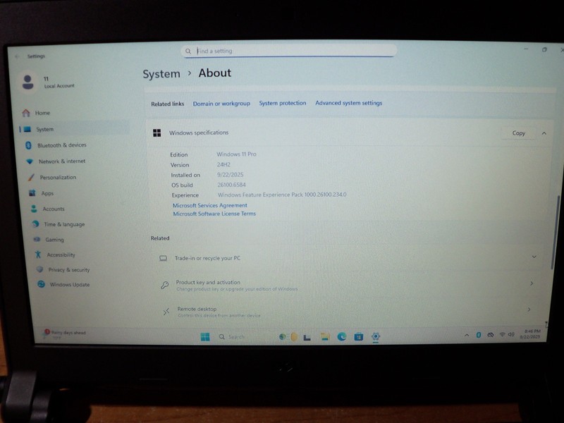 Dell Latitude 3340 Laptop 8GB RAM 500GB HD Windows 11 Pro No AC Ada. No Battery gallery