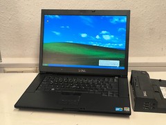 Lg Screen Dell Latitude E6500 Laptop 8GB 64Bit XP Pro, Office2003 WrkGr8NewBat