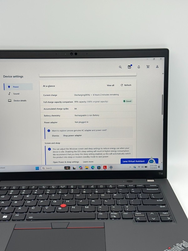 Lenovo ThinkPad T14 Gen 3 Laptop AMD RYZEN 7 PRO 6850U 16GB RAM 256GB SSD W11P gallery